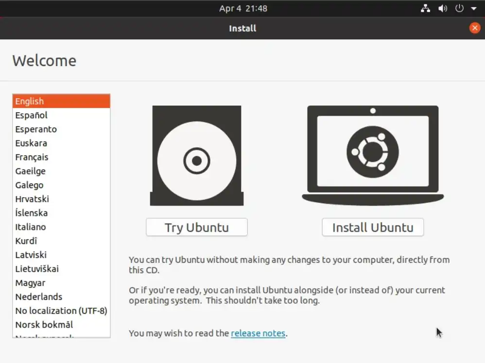 install ubuntu 20.04